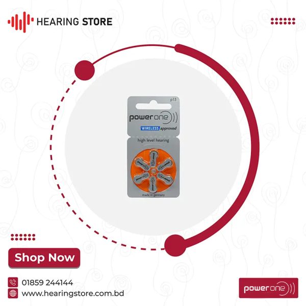 Power One 13 Size Hearing Aid Battery