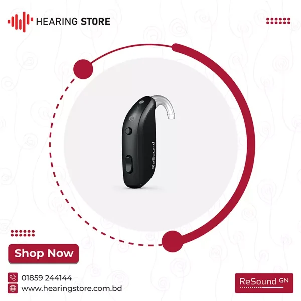 ReSound OMINA 588 Rechargeable BTE Kit Hearing Aid