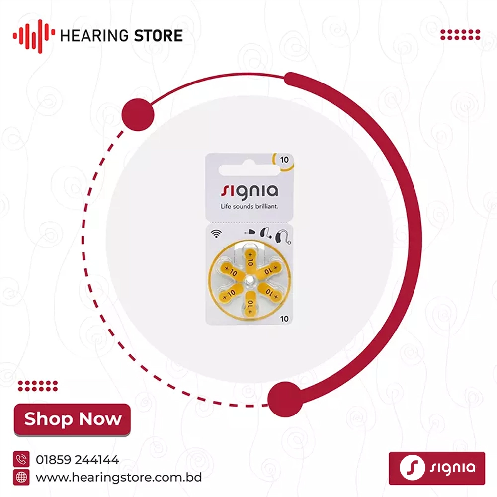 Signia 10 Size Hearing Aid Battery