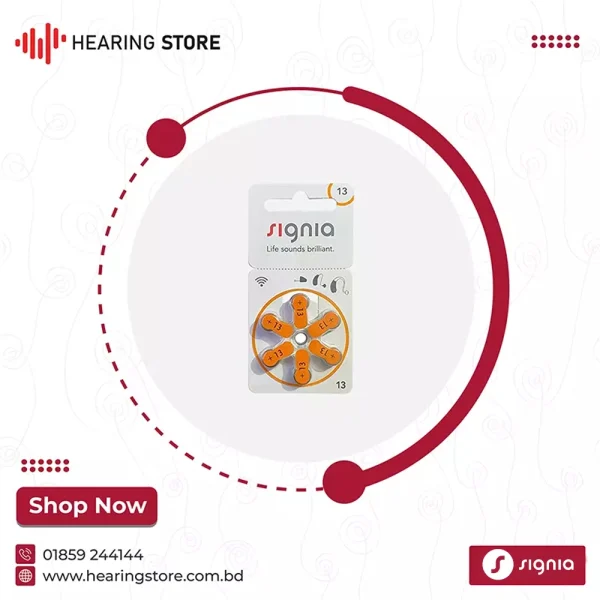 Signia 13 Size Hearing Aid Battery