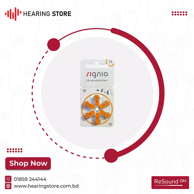 Signia 13 Size Hearing Aid Battery Price in Bangladesh