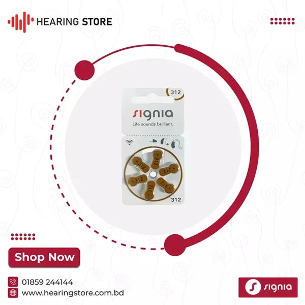 Signia 312 Size Hearing Aid Battery