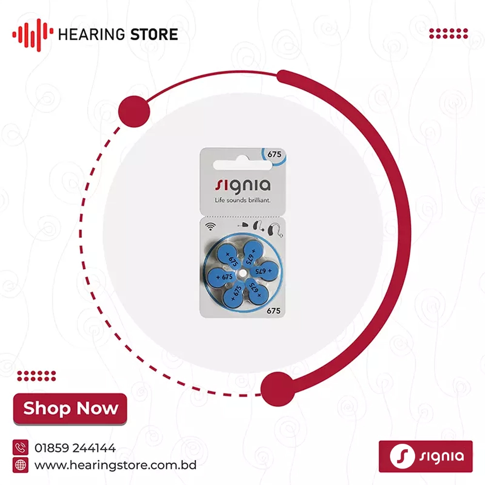 Signia Hearing Aid 675 Size Battery