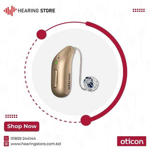 Oticon Intent 1 mini RITE Power 64 channel (Single Ear) Rechargeable Hearing Aid Price in Bangladesh